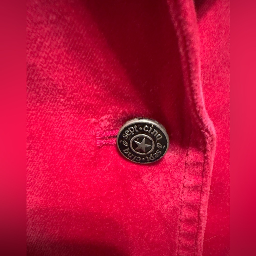 NWT Cinq A SEPT'S Velvet Lou Blazer, Berry, 6 - Picture 8 of 16